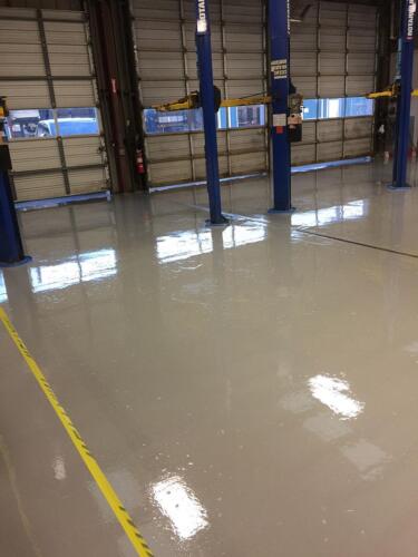 Auto Shop Epoxy Flooring